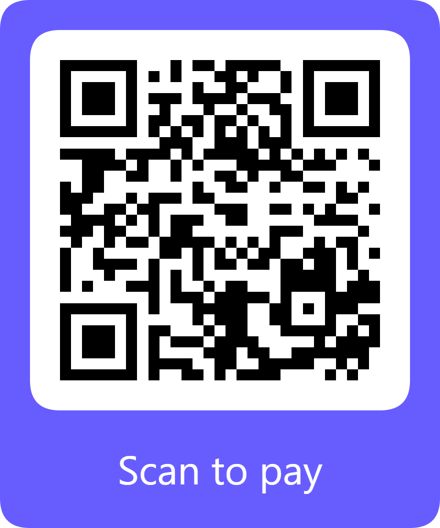 QR code for the Bibby Philosophy card and wallet tip checkout